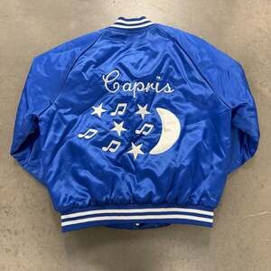 Vintage Savin Made in USA Satin Varsity Jacket